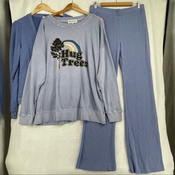 -Wildfox Sweatshirt and Pant 3 Piece Set NWT L - Picture 5 of 11